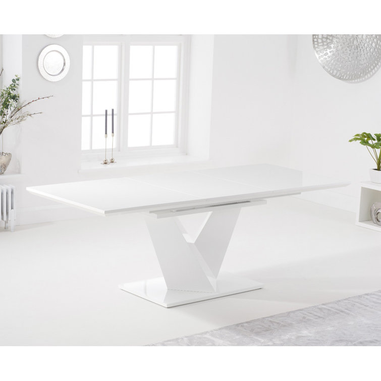 Metro Lane Moravian Extendable Pedestal Dining Table Wayfair.co.uk